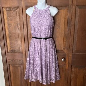 Elle Lavender Midi Dress